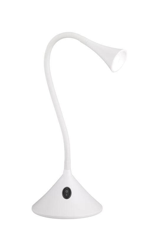 Lampa de masa Viper, RL, 13.5x31.8 cm, 3W, 1x SMD, plastic, alb