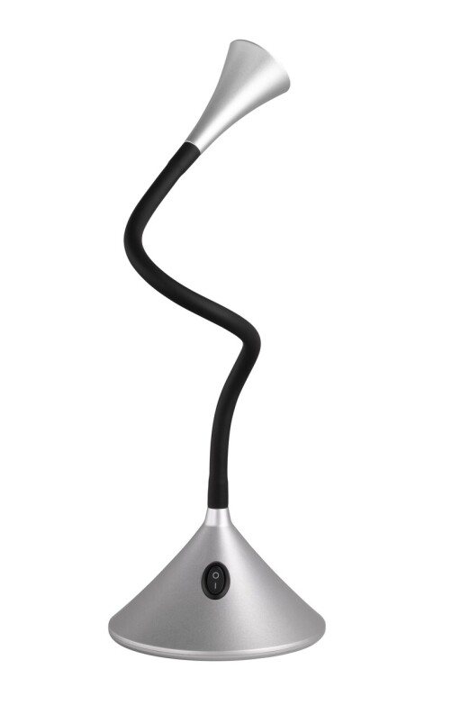 Lampa de masa Viper, RL, 13.5x31.8 cm, 3W, 1x SMD, plastic, negru/argintiu