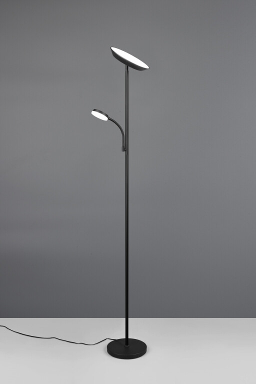 Lampadar Specter, RL NOW, 25/9.3x178 cm, 17W/4.5, 2x SMD, metal, negru mat