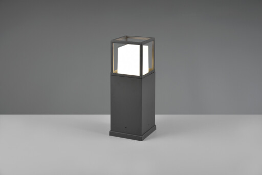 Lampadar de exterior Witham, TRIO, 15x15x40 cm, 14.5W, 1x SMD, metal, antracit