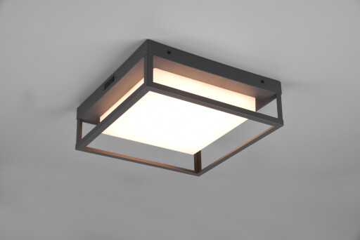 Plafoniera pentru exterior Witham, TRIO, 30x30x10 cm, 14W, 1x SMD, metal, antracit