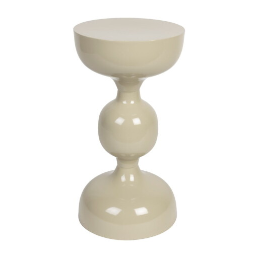 Măsuță auxiliară rotundă din metal ø 31 cm Lars – White Label