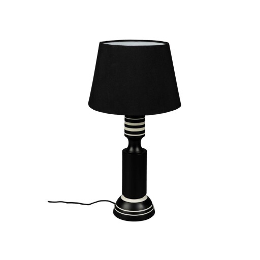 Veioză neagră cu abajur textil (înălțime 60 cm) Virgil – Dutchbone