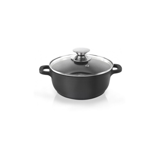 Oală din aluminiu neaderent cu capac din sticlă Orion Grande, ⌀ 20 cm