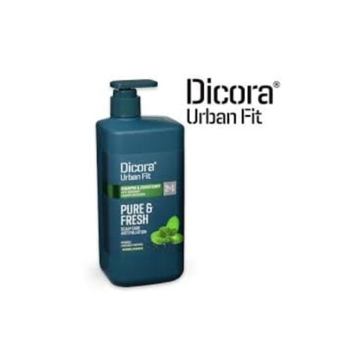 Sampon pentru par antimatreata Pure&amp;Fresh 2 in 1, Moringa, Ginseng si Mentol 800ml, Dicora Urban Fit