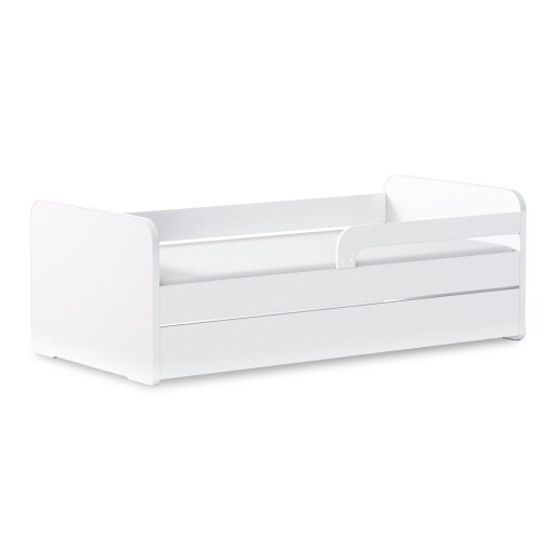Pat pentru copii alb cu saltea/cu somieră 80x200 cm Duuli – ELTAP