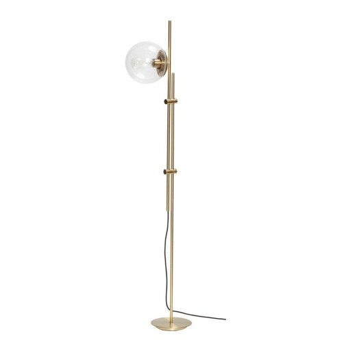 Lampadar alămiu cu abajur din sticlă (înălțime 147 cm) Bubble – Hübsch
