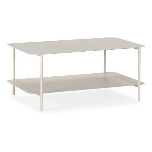 Măsuță de cafea crem din metal 58x90 cm Beatrix – MOME