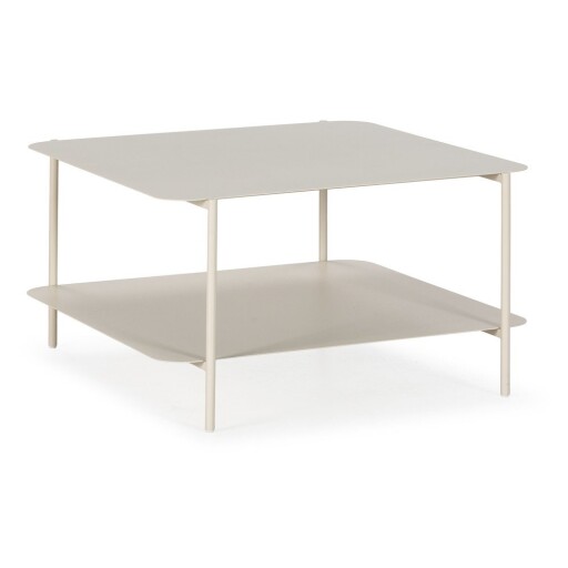 Măsuță de cafea crem din metal 70x73 cm Beatrix – MOME