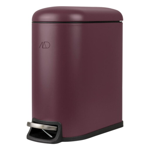 Coș de gunoi violet cu pedală din metal 5 l Mini Walther – Mette Ditmer Denmark
