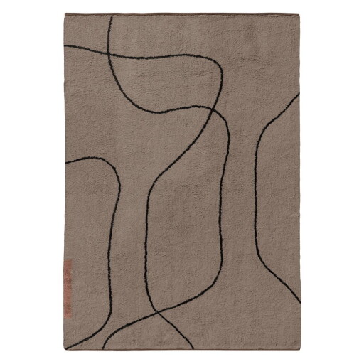 Covor maro lavabil din bumbac 140x200 cm Shadow – Mette Ditmer Denmark