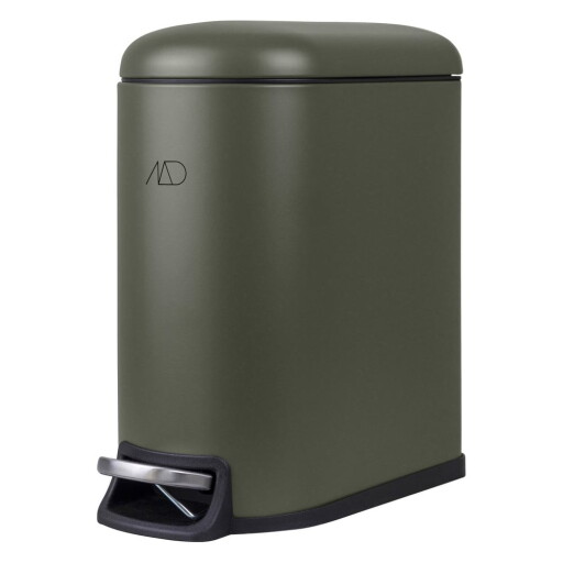 Coș de gunoi verde închis cu pedală din metal 5 l Mini Walther – Mette Ditmer Denmark