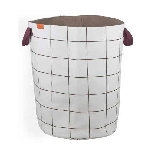 Coș de rufe crem din material textil 5 l Mesh – Mette Ditmer Denmark