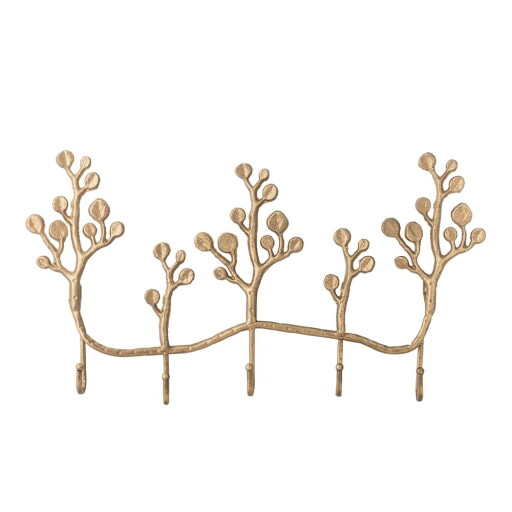 Cuier de perete auriu din metal 57 cm Padova – Bloomingville