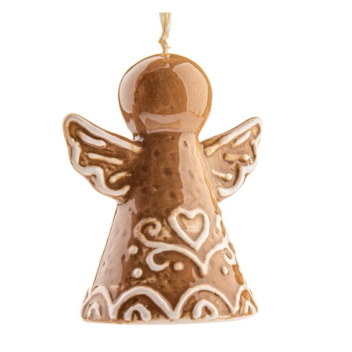 Ornament de Crăciun din ceramică 7 cm Angel – Dakls