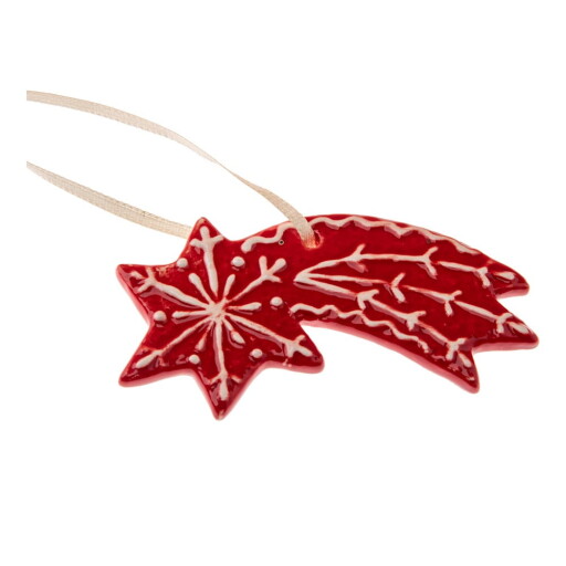 Ornament de Crăciun din ceramică 9 cm Gingerbread Comet – Dakls
