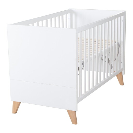 Pătuț alb 60x120 cm Léon – Roba