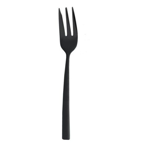 Set de furculițe pentru desert negru din oțel inoxidabil 2 buc. Black – Orion