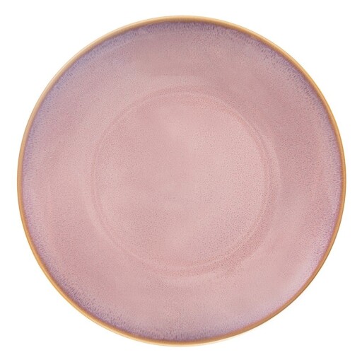 Farfurie roz din ceramică ø 27 cm Glaze – Orion