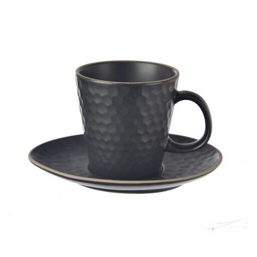Ceașcă neagră pentru cappuccino din ceramică 250 ml Tea Time – Orion