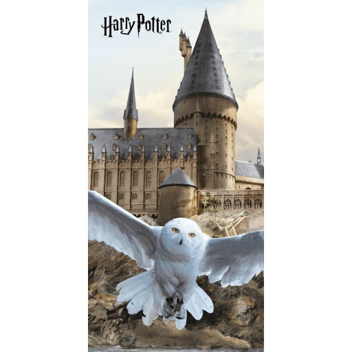 Prosop pentru copii din bumbac 70x140 cm Harry Potter "Hedwig" – Jerry Fabrics