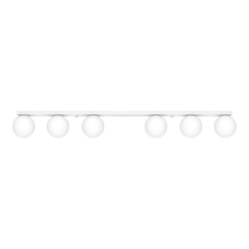 Plafonieră albă cu abajur din sticlă ø 12 cm Umerta – Sollux