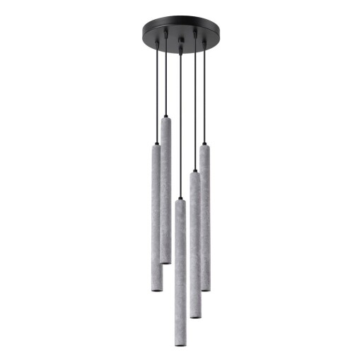 Lustră gri din beton ø 25 cm Fideus – Sollux