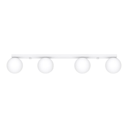 Plafonieră albă cu abajur din sticlă ø 12 cm Umerta – Sollux