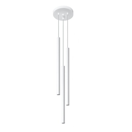 Lustră albă din metal ø 20 cm Fideus – Sollux