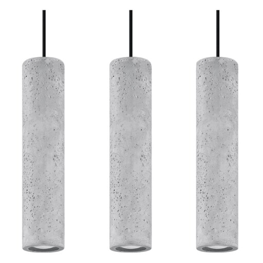 Lustră gri din beton Fadre – Sollux