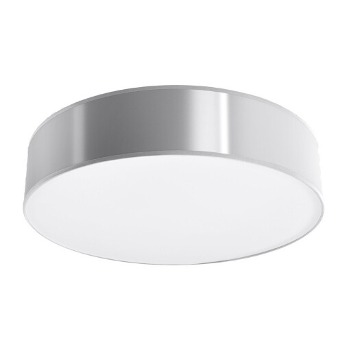 Plafonieră argintie ø 55 cm Atis – Sollux