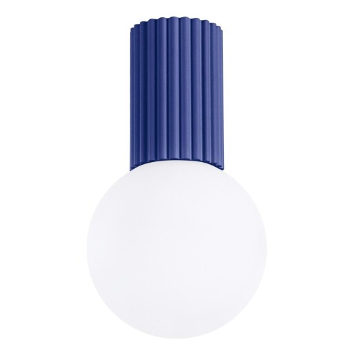 Plafonieră albastră cu abajur din sticlă ø 12 cm Orbital – Sollux