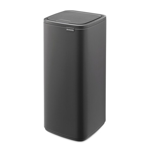 Coș de gunoi gri închis cu senzori de atingere din oțel 30 l Bo Touch – Brabantia