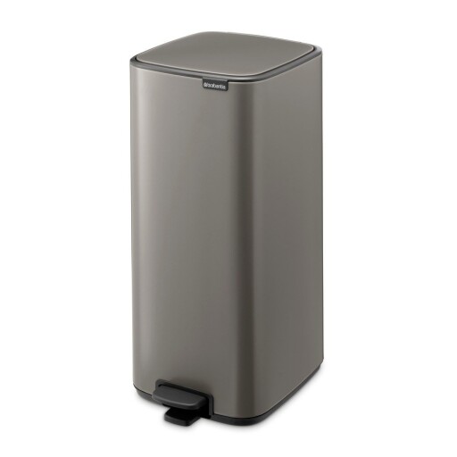 Coș de gunoi gri cu pedală din oțel 30 l Bo – Brabantia