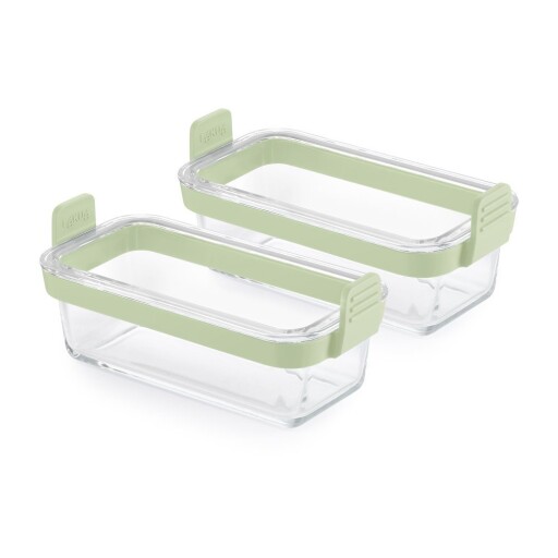 Forme de copt 2 buc. din sticlă 20x9,5 cm – Lékué