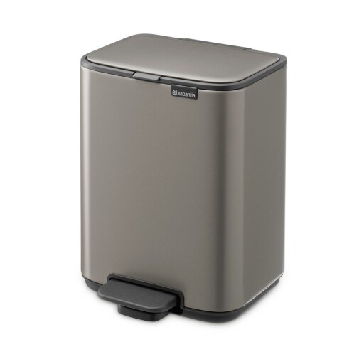 Coș de gunoi gri cu pedală din oțel 4 l Bo – Brabantia