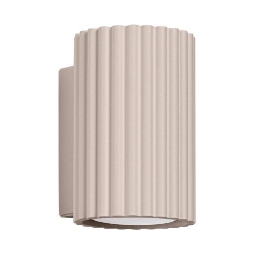 Aplică de perete taupe din metal ø 6,5 cm Gleam – Sollux
