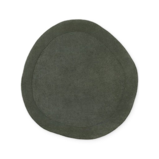Covor verde închis țesut manual rotund din amestesc de lână ø 160 cm Kari Organic – Villeroy&Boch