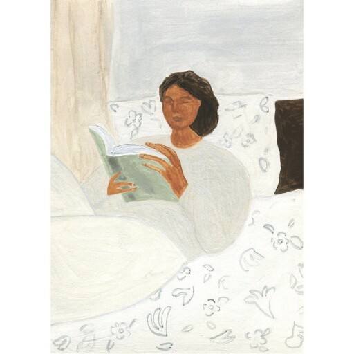 Poster 50x70 cm Morning Read – Isabelle Vandeplassche – The Poster Club