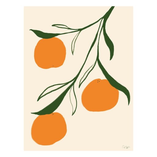 Poster 30x40 cm Orange – Anna Mörner – The Poster Club