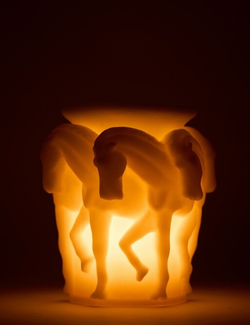 Lumanare, Pegasus, 12.5x18x12.5 cm, 100% SOYA CANDLE, Alb