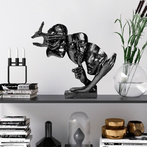 Decoratiune, Yak-034-C, Poliester, Negru