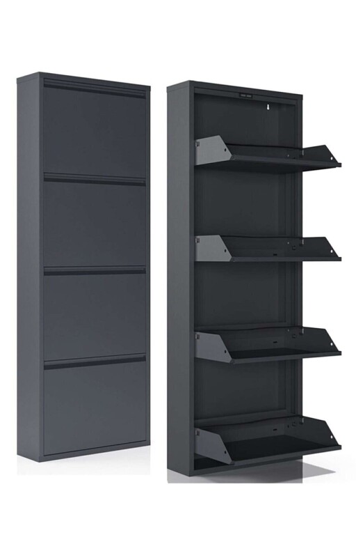 Pantofar, Hanah Home, Marino 4, 50x137x15 cm, Metal, Antracit