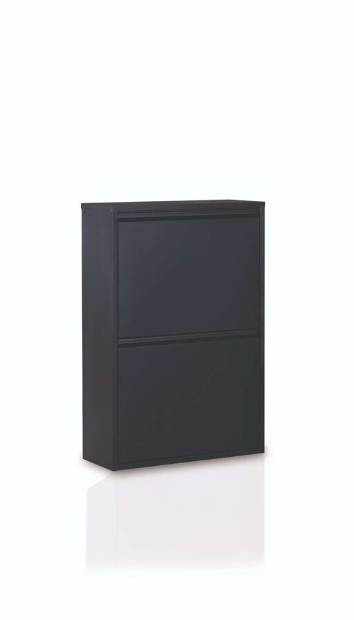 Dulap multifunctional, Hanah Home, Forto 4, 62x92x25 cm, Metal, Negru