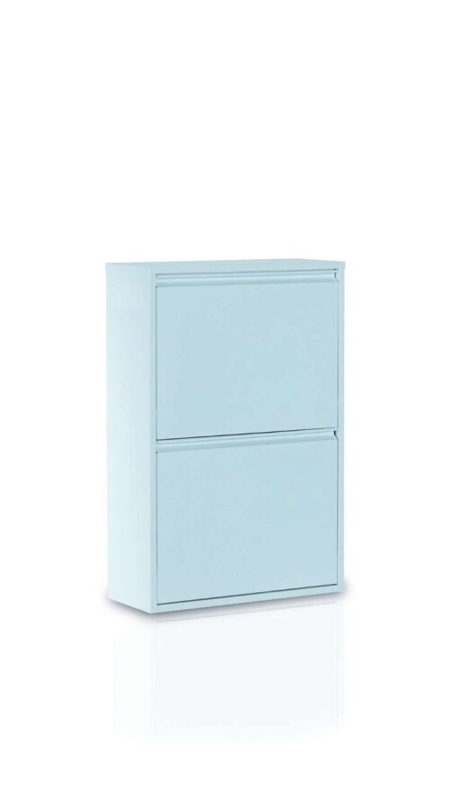 Dulap multifunctional, Hanah Home, Forto 4, 62x92x25 cm, Metal, Alb