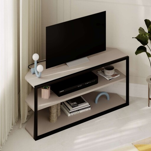 Comoda TV, Hanah Home, Echo, 98x45x37 cm, PAL, Mocha