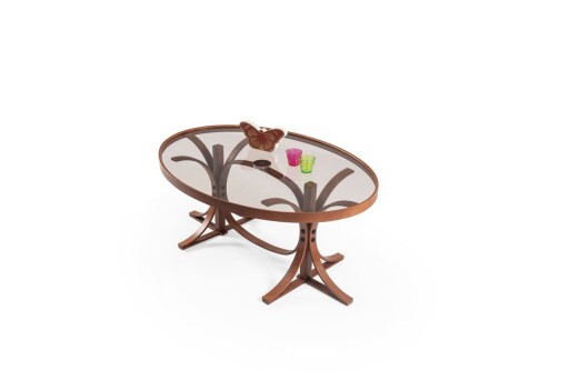 Masuta de cafea, Hanah Home, Buket, 112x47x78 cm, 100% SOLID BEECH WOOD, Maro