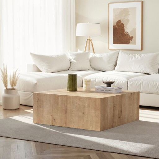 Masuta de cafea, Hanah Home, Prizma, 90x35x90 cm, MDF , Maro