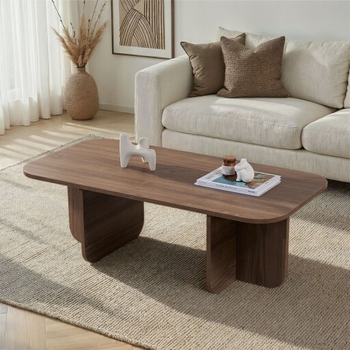Masuta de cafea, Hanah Home, Akira, 120x41x60 cm, PAL, Maro
