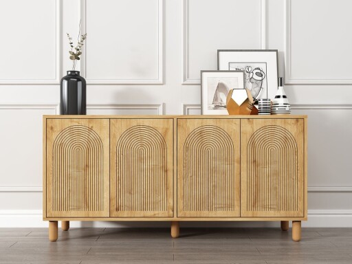 Consola, Hanah Home, Doresta, 150x73x36 cm, PAL, Maro